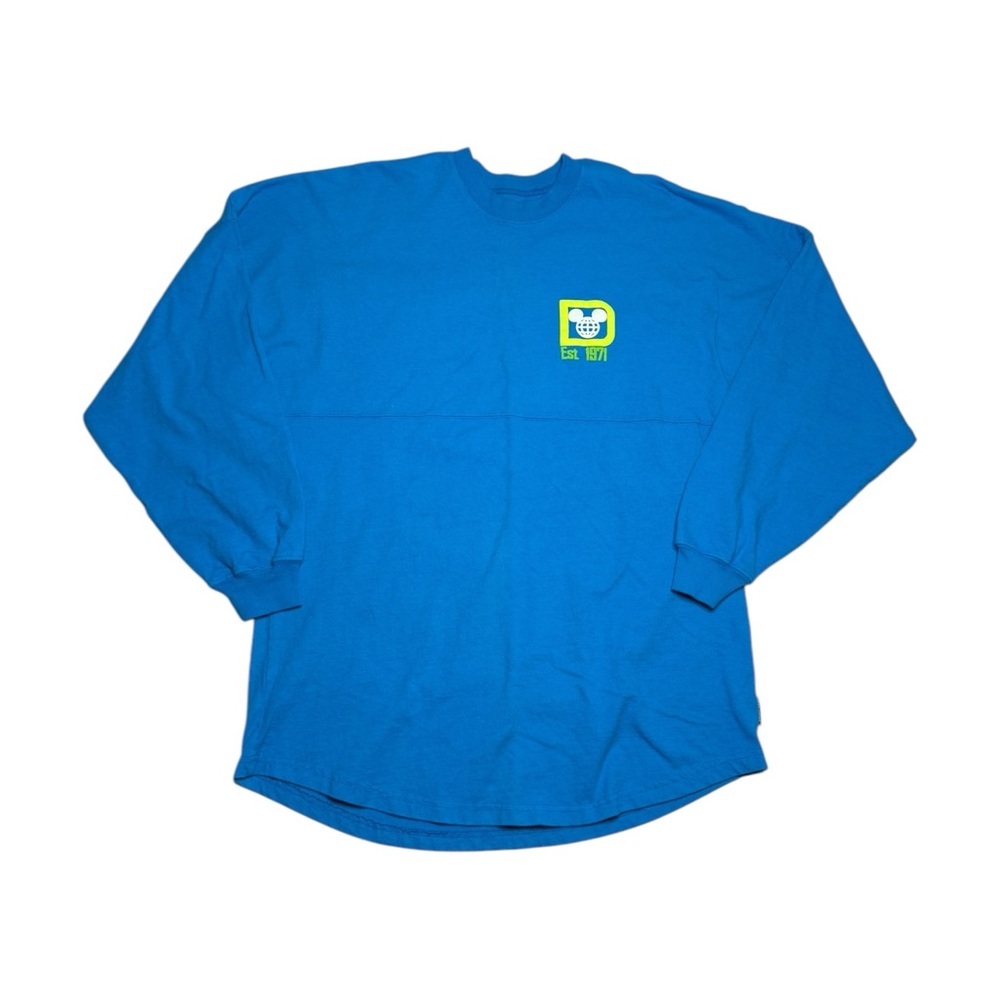 Disney Blue Long Sleeve Spirit Jersey Size Medium